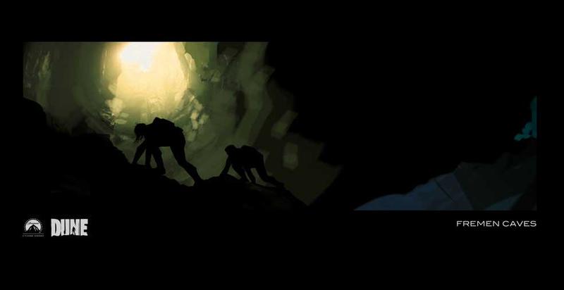 Illustration for article titled Sandworms and Fremen caves: concept art for the Dune movie that never was
